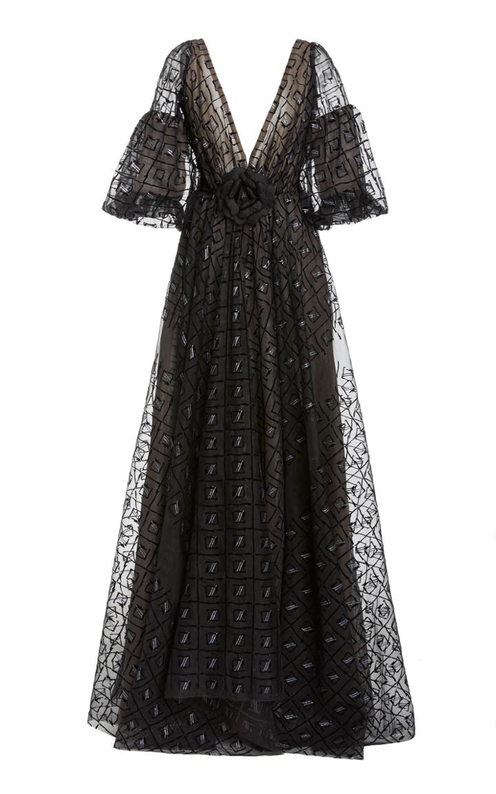 Moda Operandi J. Mendel Printed Tulle Gown