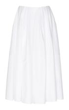 Moda Operandi Khaite Meryl Pleated Cotton Skirt Size: 0