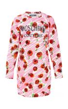 Moschino Rose Print Cotton Dress