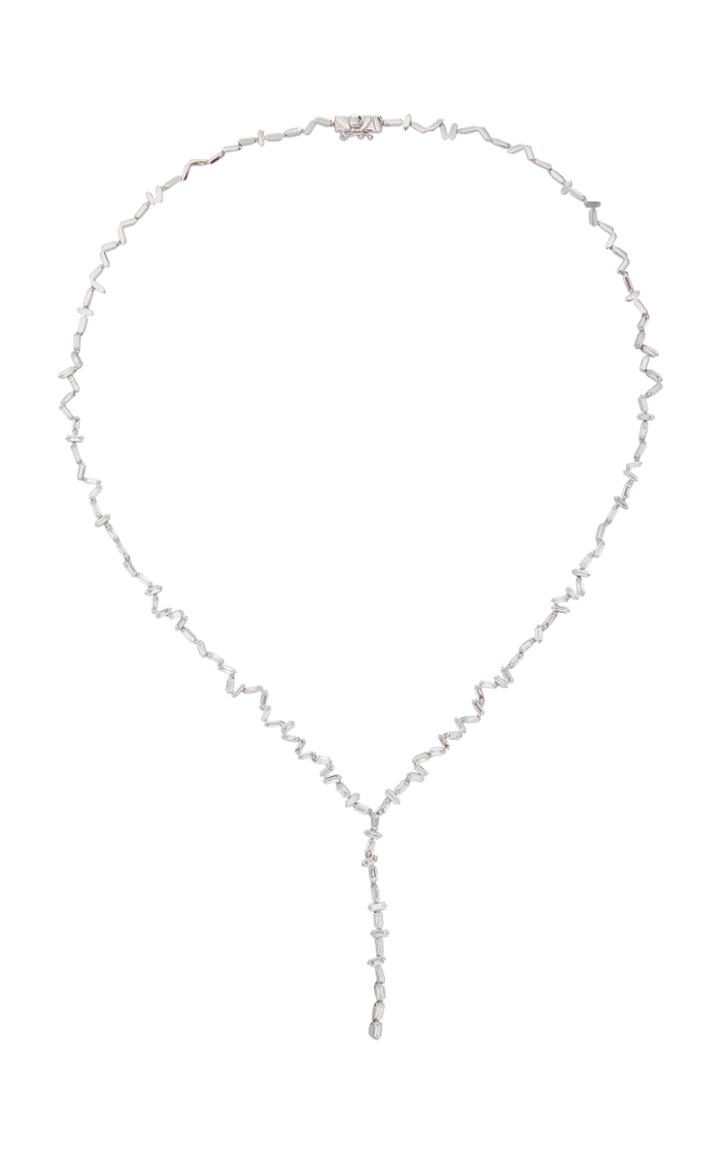 Suzanne Kalan 18k White Gold And Diamond Necklace