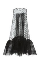 Huishan Zhang Ava Polka-dot Tulle And Silk Dress