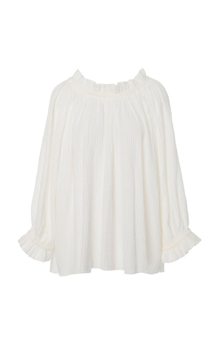 Alix Of Bohemia Leonie Ruffled Cotton Blouse