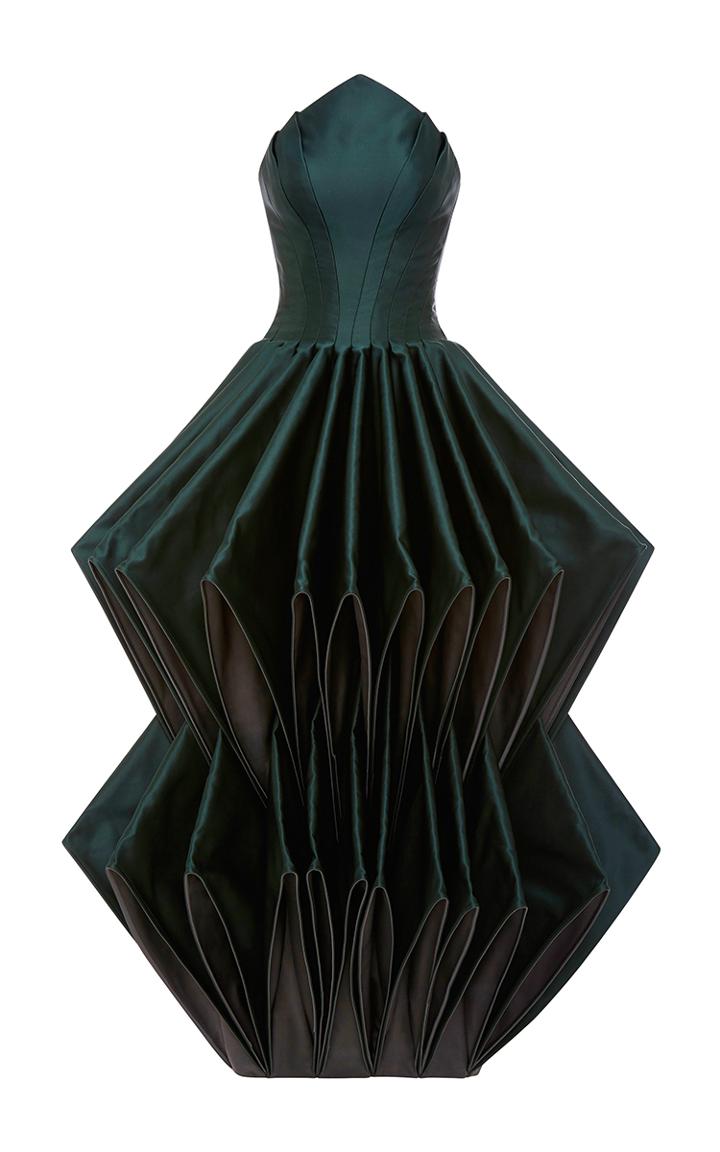 Zac Posen Double Face Duchesse Origami Gown