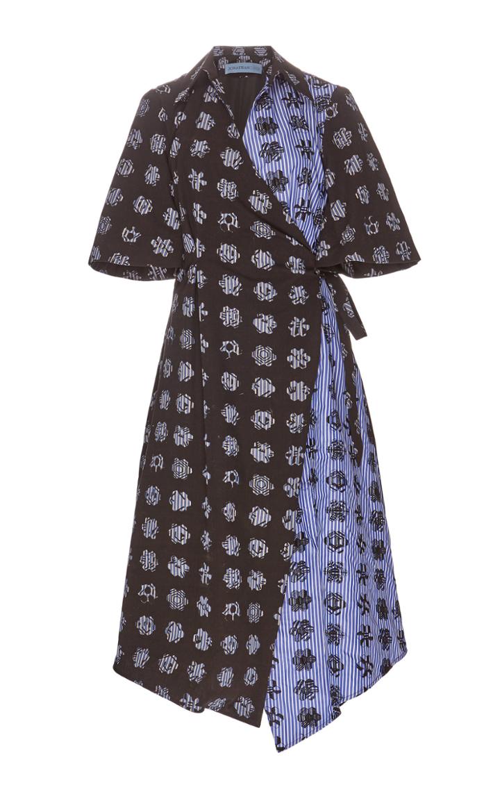 Jonathan Cohen Heloise Cotton Block Print Dress