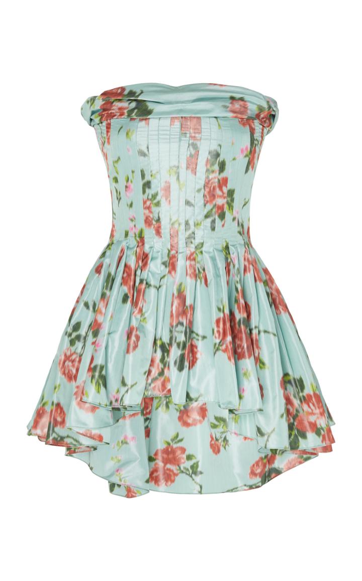 Moda Operandi Brock Collection Sleeveless Floral-printed Peplum Top Size: 0