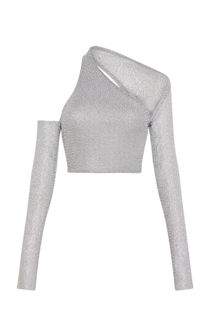 Moda Operandi Paris Georgia Swirl Asymmetric Long Sleeve Top