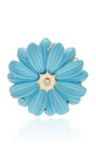Brent Neale Single Large Turquoise Wildflower Earring