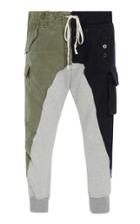 Greg Lauren Patchwork-effect Cotton And Wool Track Pants