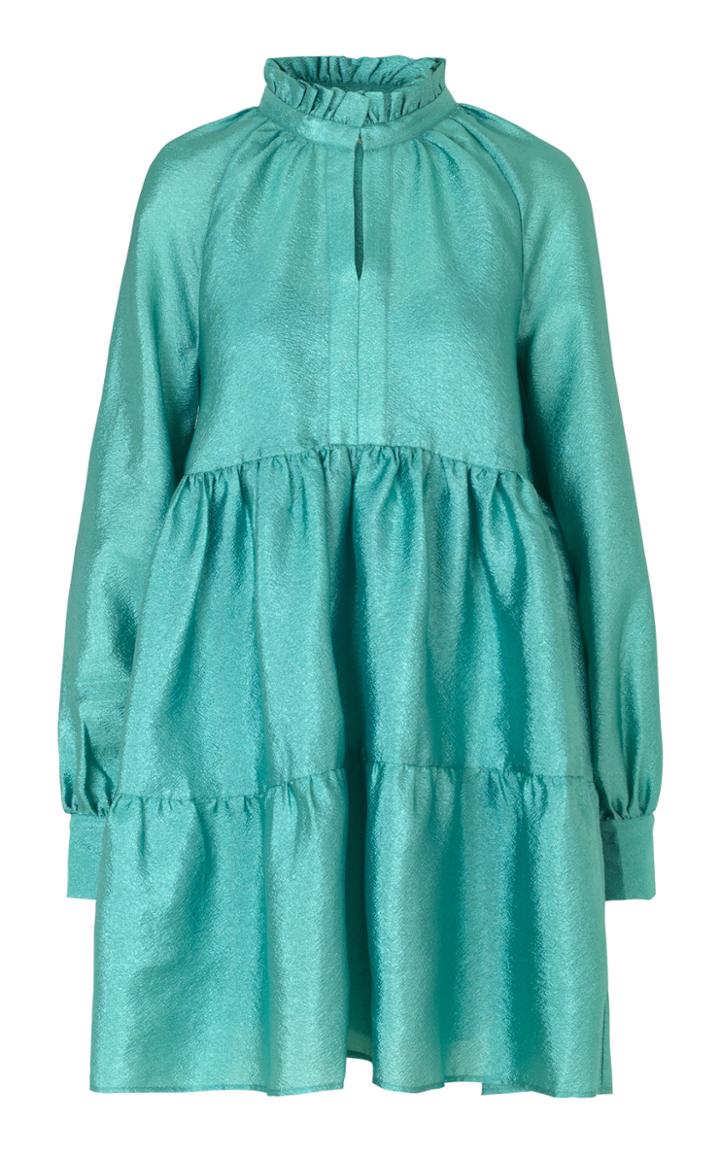 Moda Operandi Stine Goya Jasmine Tiered Gloss Mini Dress Size: Xxs