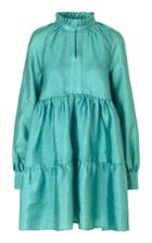 Moda Operandi Stine Goya Jasmine Tiered Gloss Mini Dress Size: Xxs