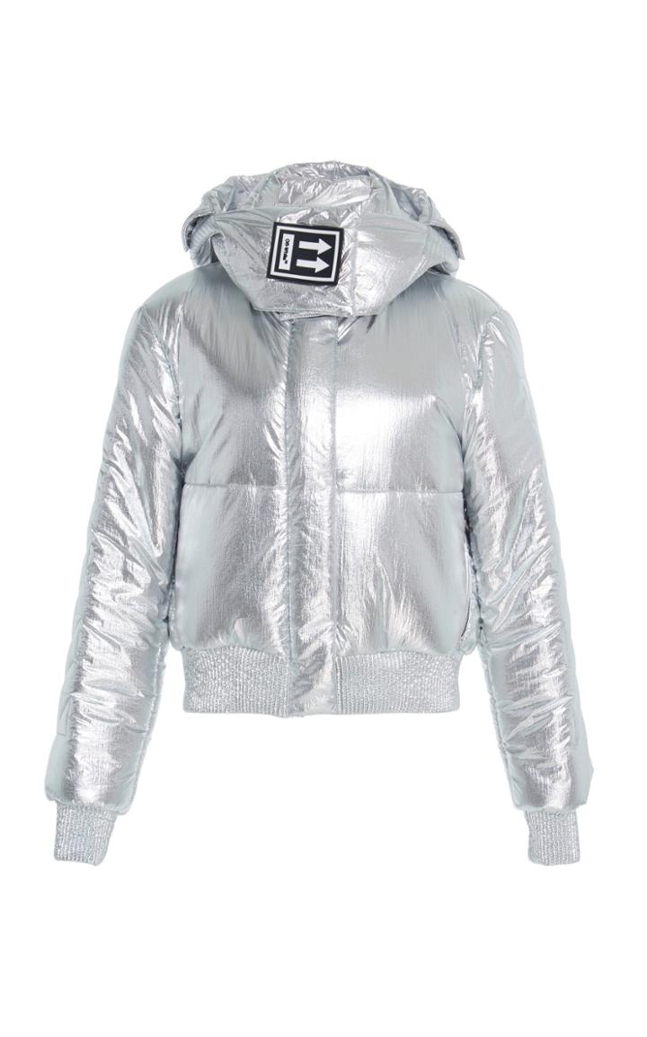 Off-white C/o Virgil Abloh Stand-up Collar Shell Puffer Jacket