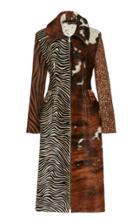 Richard Quinn Animal-printed Leather Coat