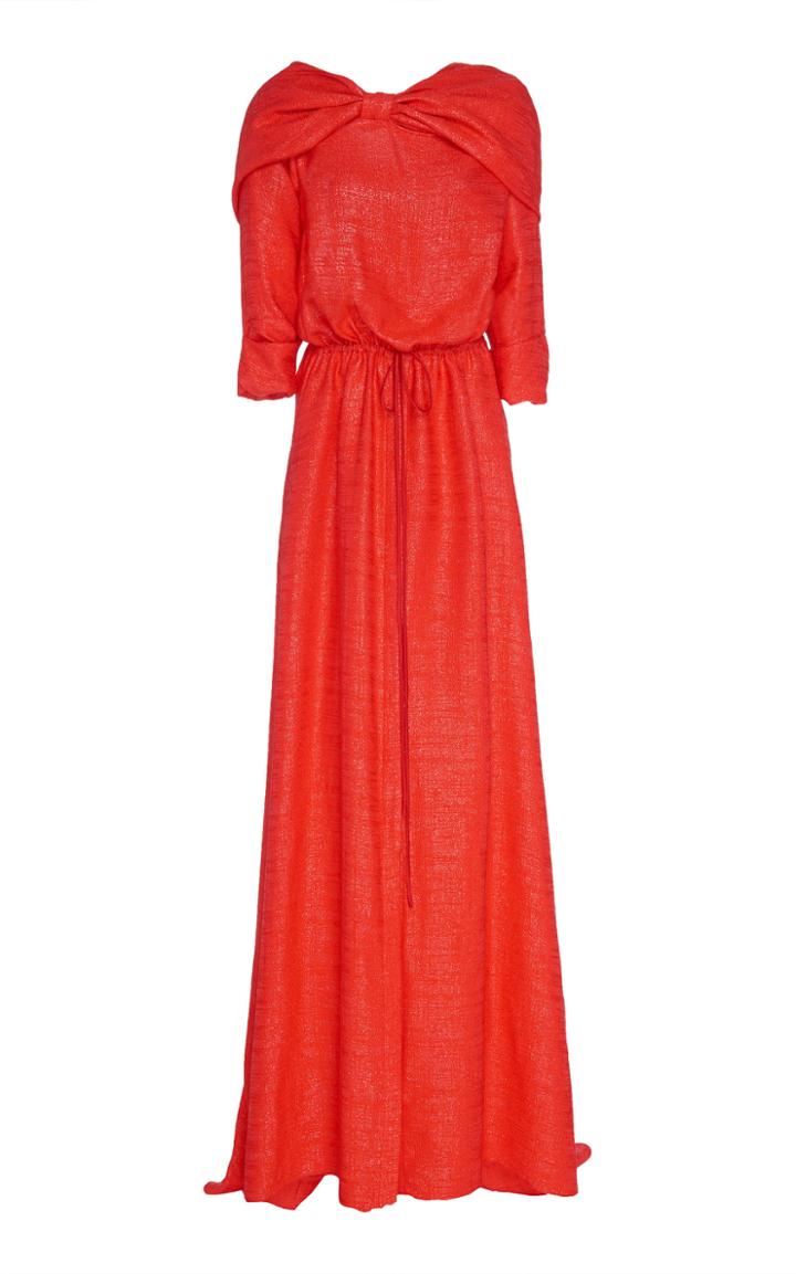 Hellessy Cleveland Hooded Lame Dress