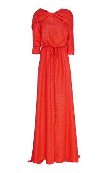 Hellessy Cleveland Hooded Lame Dress