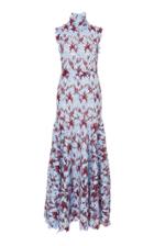 Giambattista Valli Turtleneck Eyelet Dress