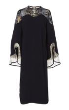 Mame Kurogouchi Crepe De Chine Shift Midi Dress