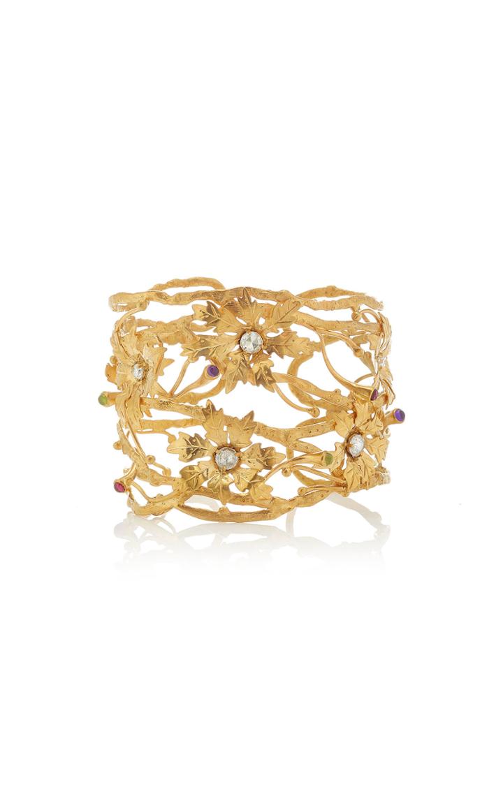 Ofira 18k Gold And Diamond Vine Cuff