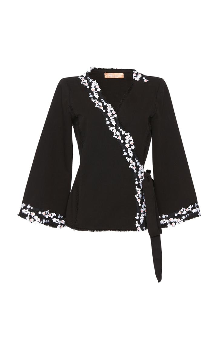 Blumarine Denim Wrap Jacket
