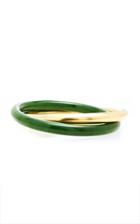 Moda Operandi Particulieres Tiffany & Co. Jade & 18k Gold Rolling Bangle Set, Circa
