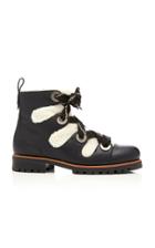 Jimmy Choo Bei Shearling-trimmed Leather Ankle Boots Size: 37