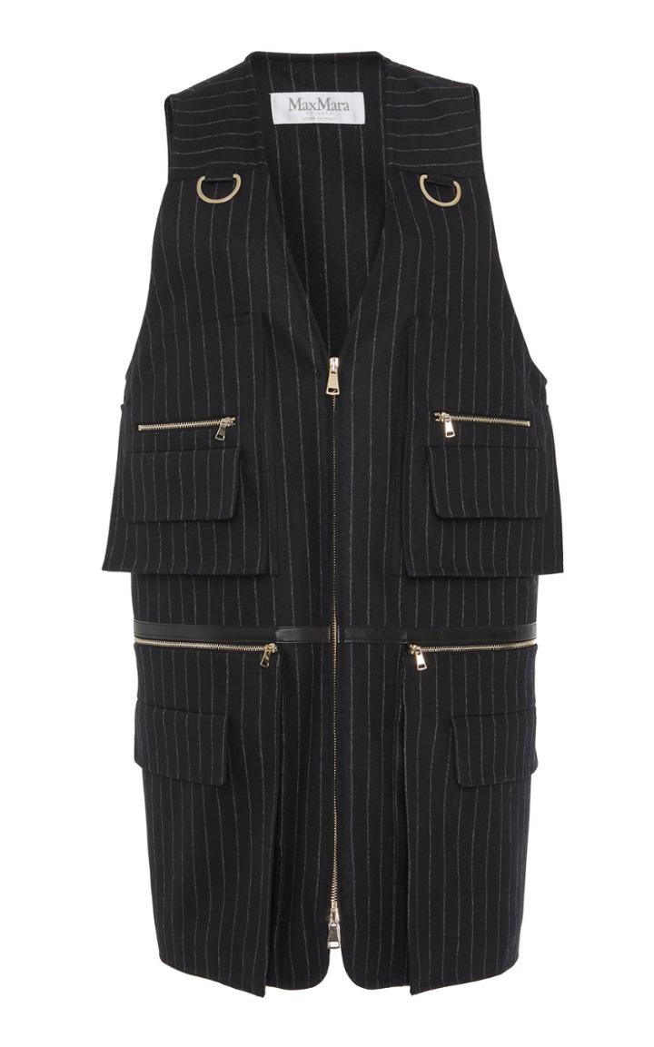 Max Mara Urbano Wool-blend Utility Vest