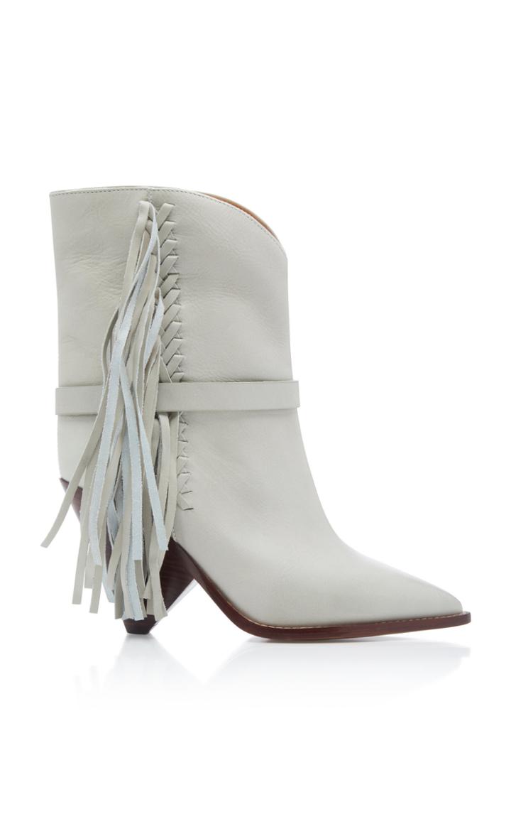 Isabel Marant Loffen Tasseled Leather Ankle Boots