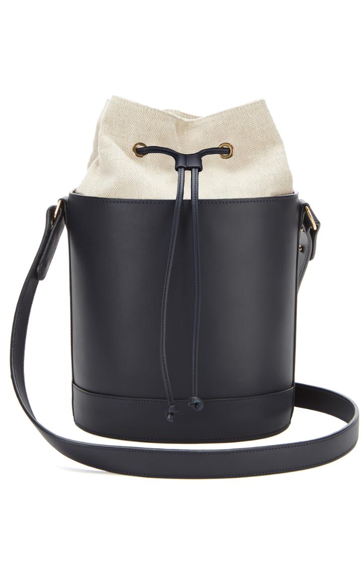 Montunas M'onogrammable Leather Bucket Bag With Gold