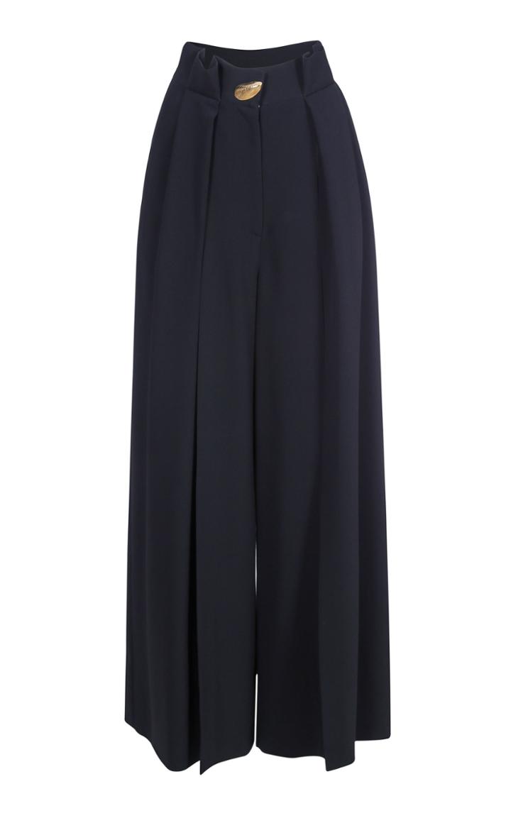 Bevza Crepe Viscose Pants With Cuts