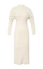 Alejandra Alonso Rojas Hand Crochet Floral Cashmere-blend Dress