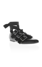 Jil Sander Lace Up Ballerina Flat