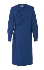 Sea Ruched Oversized Long Sleeve Dress