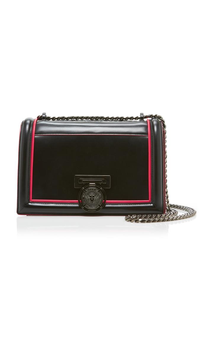 Balmain Small Outline Flap Box Bag
