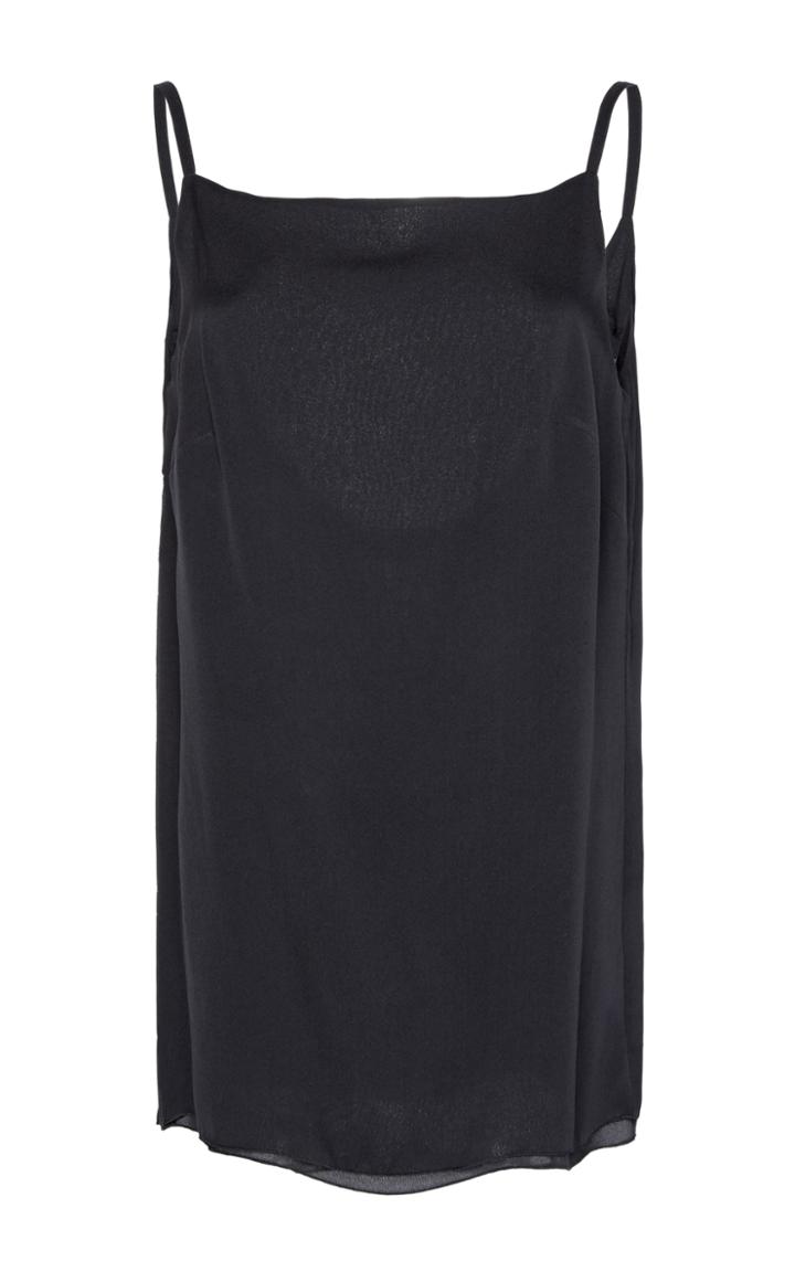 Elie Saab Crepe Georgette Strap Top