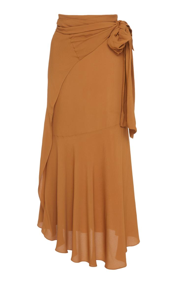 Silvia Tcherassi Fedra Crepe Wrap Skirt