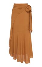 Silvia Tcherassi Fedra Crepe Wrap Skirt
