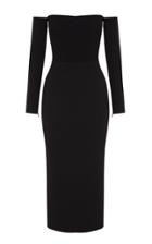 Moda Operandi Alex Perry Tate Stretch Crepe Off-the-shoulder Midi Dress
