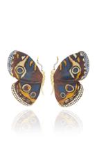 Moda Operandi Silvia Furmanovich Marquetry Butterfly Earrings