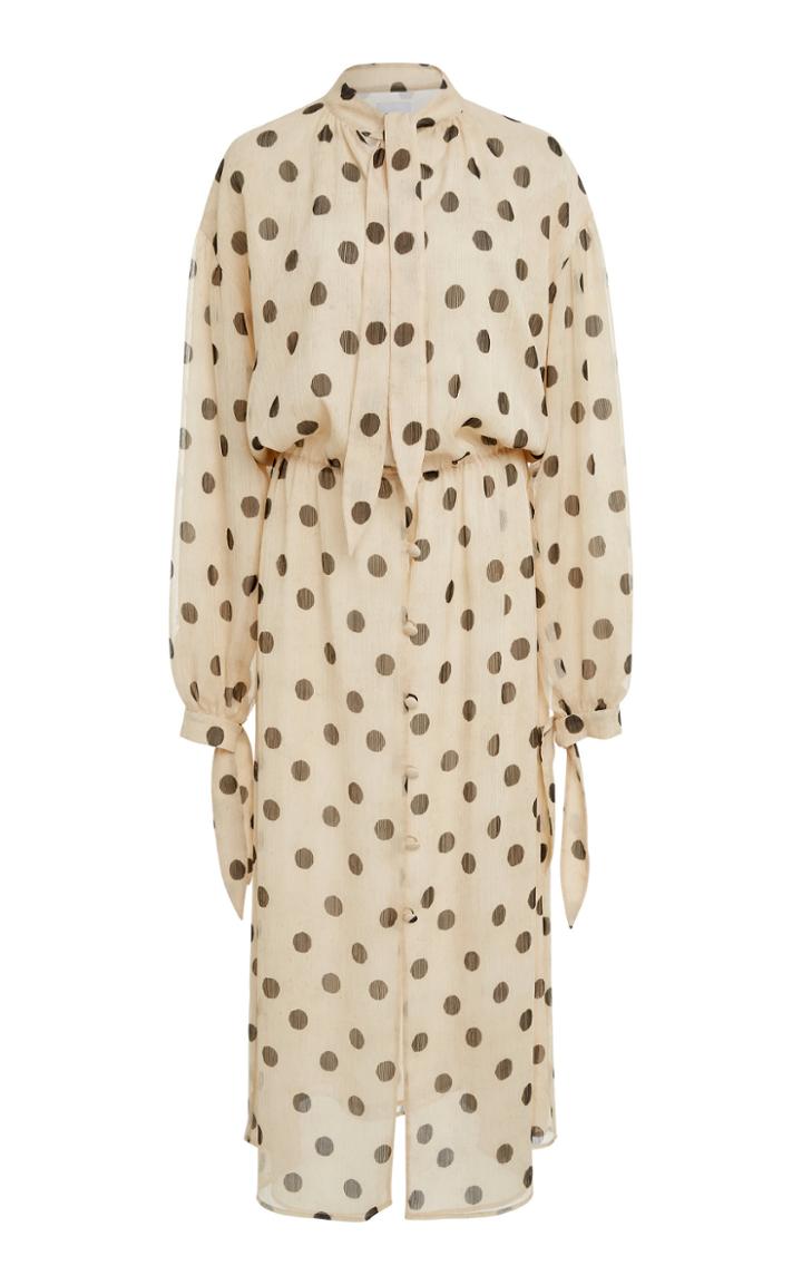 Nanushka Zahara Chiffon Tie Dress