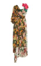 Dolce & Gabbana Mixed Floral Chiffon Maxi Dress