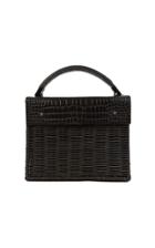 Wicker Wings Croco Kuai Top Handle Bag