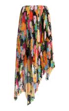 Richard Quinn Printed Pleated Skirt