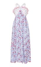 Gl Hrgel Printed Linen Halter Midi Dress