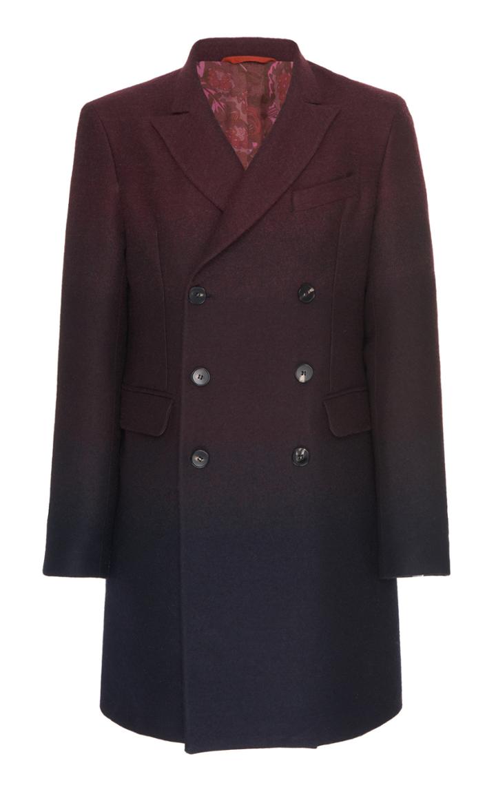 Missoni Double Breasted Long Ombre Coat