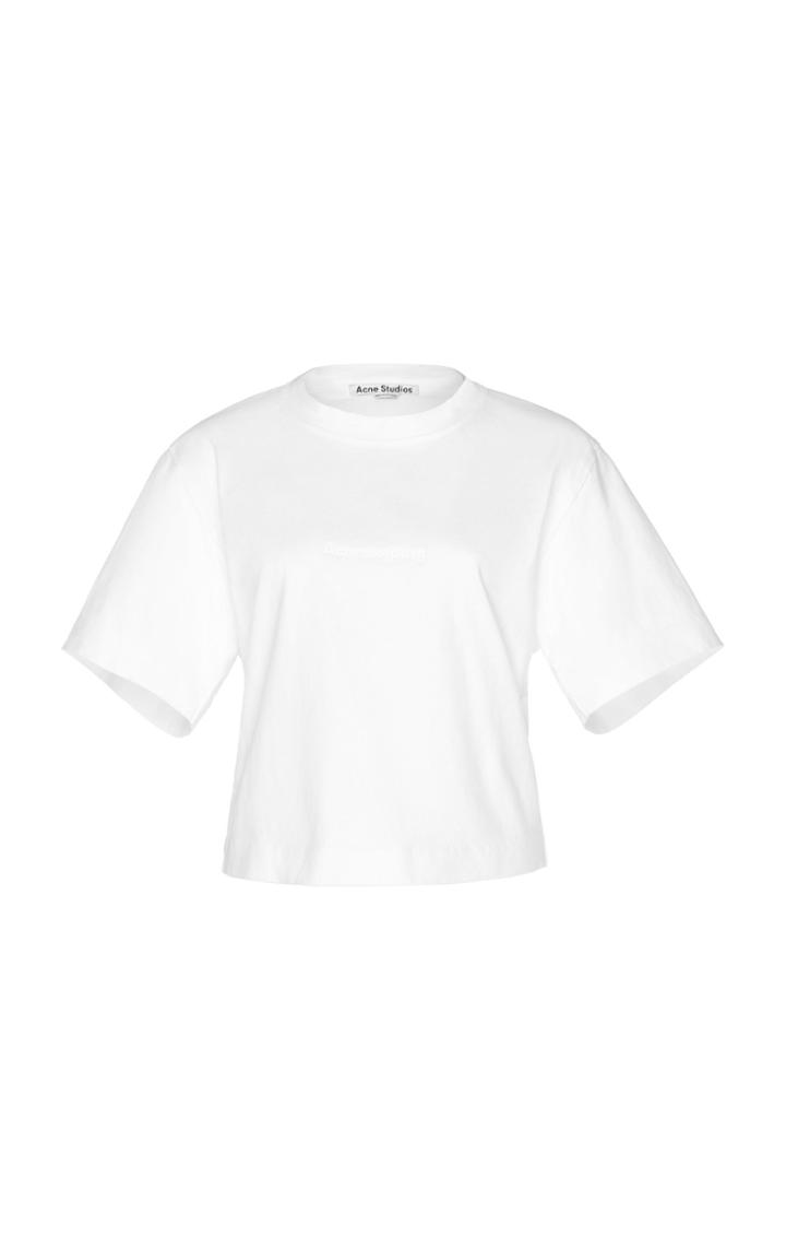 Acne Studios Ecylea Logo-embossed Cotton-jersey T-shirt