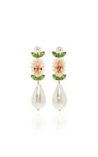 Simone Rocha Faux Pearl Drop Cameo Earrings