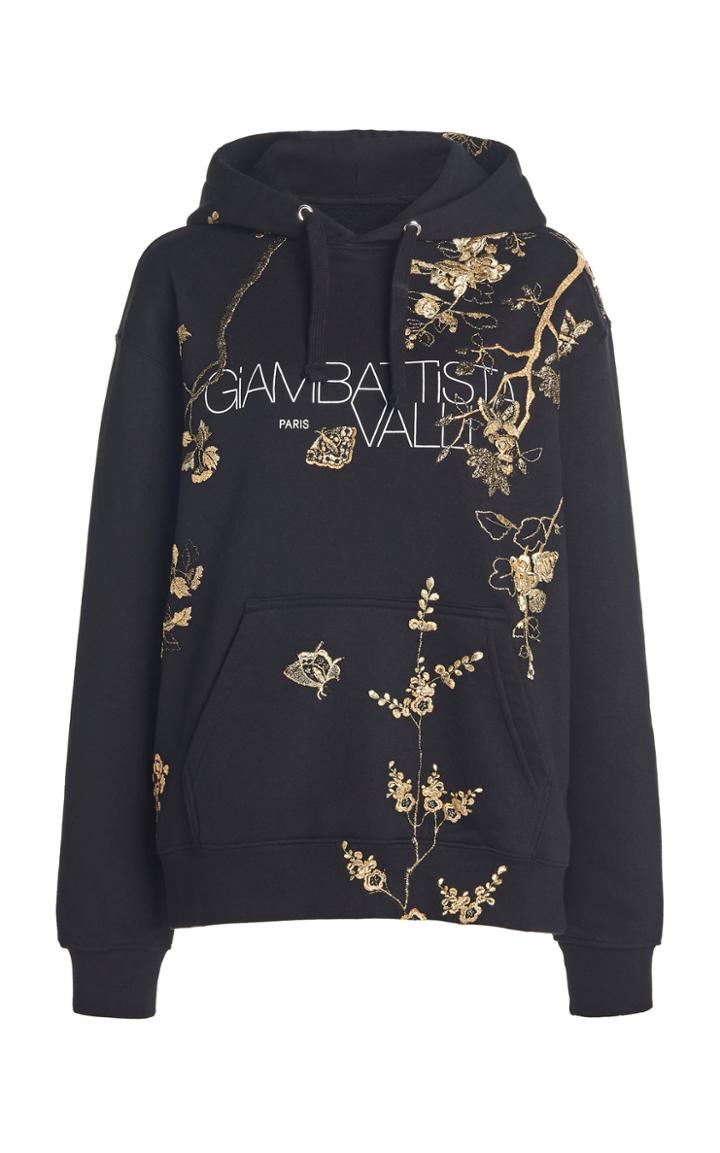 Moda Operandi Giambattista Valli Printed Cotton Hoodie