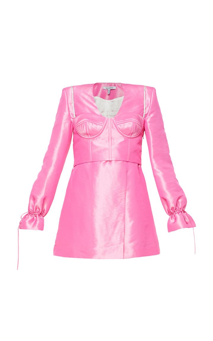 Moda Operandi Mach & Mach Corseted Organza Mini Blazer Dress