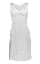 Moda Operandi Deitas Inez Silk Satin Double-breasted Mini Blazer Dress