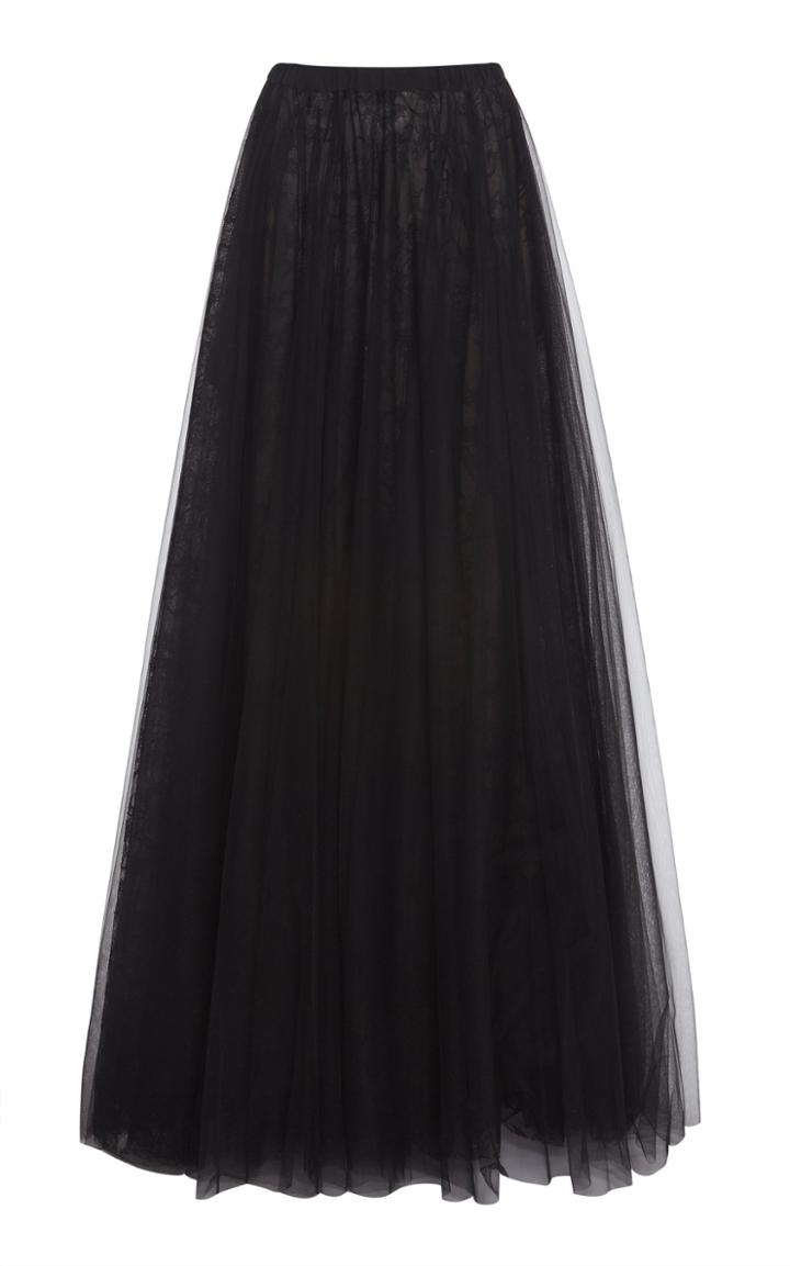 Rochas High Waist Tulle Skirt