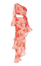 Alexis Sabetta One-sleeve Cutout Asymmetric Dress